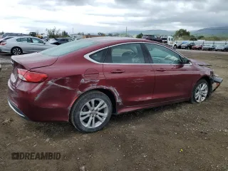 2015 Chrysler 200 Limited with VIN 1C3CCCAB2FN628387, listed as a Copart auction lot 51102245 with 124,300 mi miles and Salvage Title. Bid and sale history available at DreamBid. Image 3.