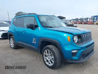 2022 Jeep Renegade Sport with VIN ZACNJDA18NPN66472, listed as a IAAI auction lot 41148113 with 27,343 mi miles and . Bid and sale history available at DreamBid. Image 1.