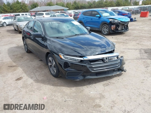 2019 Honda Insight EX with VIN 19XZE4F59KE025217, listed as a IAAI auction lot 41979228 with 85,342 mi miles and . Bid and sale history available at carsss.com. Image 1.