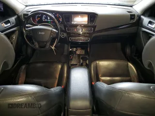 2014 Kia Cadenza Premium with VIN KNALN4D79E5124935, listed as a Copart auction lot 48229935 with 161,377 mi miles and Salvage Title. Bid and sale history available at carsss.com. Image 8.