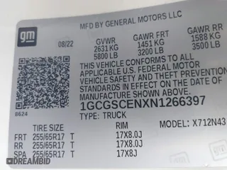 2022 Chevrolet Colorado 2WD LT with VIN 1GCGSCENXN1266397, listed as a IAAI auction lot 41468159 with 52,658 mi miles. Bid and sale history available at carsss.com. Image 9.