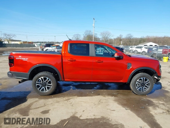 2024 Ford Ranger Lariat with VIN 1FTER4KH9RLE09180, listed as a IAAI auction lot 41913864 with 31,862 mi miles and . Bid and sale history available at DreamBid. Image 13.