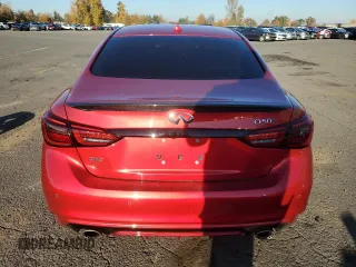 2021 Infiniti Q50 Red Sport 400 с VIN JN1FV7DR2MM880035, выставлен на аукционе Copart как лот 79927014 с пробегом 21 186 миль миль и Списание • Salvage title. История ставок и продаж доступна на DreamBid. Изображение 6.