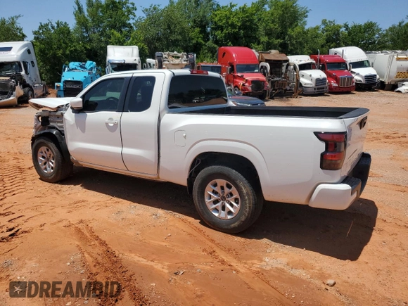 2024 Nissan Frontier S with VIN 1N6ED1CLXRN631616, listed as a Copart auction lot 57158585 with 19,495 mi miles and Salvage title. Bid and sale history available at DreamBid. Image 2.