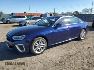 2020 Audi A4 Premium Plus with VIN WAUENAF43LN008590, listed as a Copart auction lot 46634635 with 21,298 mi miles and Salvage Title. Bid and sale history available at DreamBid. Image 1.