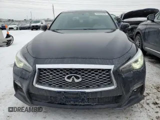 2021 Infiniti Q50 Signature Edition with VIN JN1EV7CR2MM751399, listed as a Copart auction lot 45422675 with 40,227 mi miles and Salvage title. Bid and sale history available at DreamBid. Image 5.