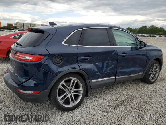 2018 Lincoln MKC Reserve with VIN 5LMCJ3D99JUL00613, listed as a Copart auction lot 58193055 with 52,083 mi miles and Salvage title. Bid and sale history available at DreamBid. Image 3.