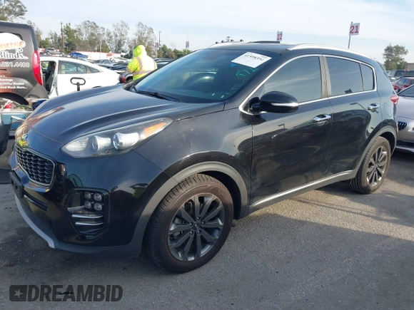 2018 Kia Sportage EX with VIN KNDPN3AC5J7427306, listed as a IAAI auction lot 41598354 with 46,829 mi miles and . Bid and sale history available at DreamBid. Image 2.