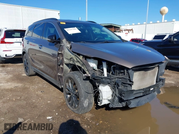 2019 Kia Sorento LX V6 with VIN 5XYPG4A56KG600188, listed as a IAAI auction lot 41347390 with 79,098 mi miles. Bid and sale history available at carsss.com. Image 1.