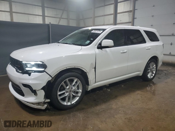 2022 Dodge Durango GT Plus with VIN 1C4RDHDGXNC218311, listed as a Copart auction lot 88631875 with 55,382 mi miles and Clean Title. Bid and sale history available at DreamBid. Image 1.
