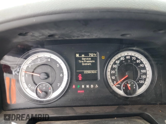 2014 Ram 1500 Tradesman with VIN 1C6RR6FT7ES287504, listed as a Copart auction lot 50736205 with 229,606 mi miles and Salvage title. Bid and sale history available at DreamBid. Image 9.
