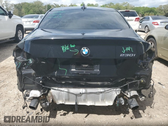 2022 BMW 2 Series 230i with VIN 3MW23CM06N8C37176, listed as a Copart auction lot 45566284 with 13,201 mi miles. Bid and sale history available at carsss.com. Image 6.