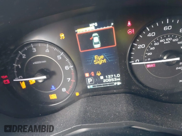 2023 Subaru Impreza Premium with VIN 4S3GTAD62P3700119, listed as a IAAI auction lot 41180070 with 20,853 mi miles and . Bid and sale history available at DreamBid. Image 7.