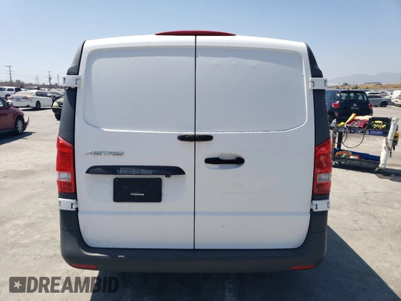2018 Mercedes-Benz Metris Cargo with VIN WD3PG2EA8J3459049, listed as a Copart auction lot 63188234 with 117,310 mi miles and Salvage Title. Bid and sale history available at carsss.com. Image 6.