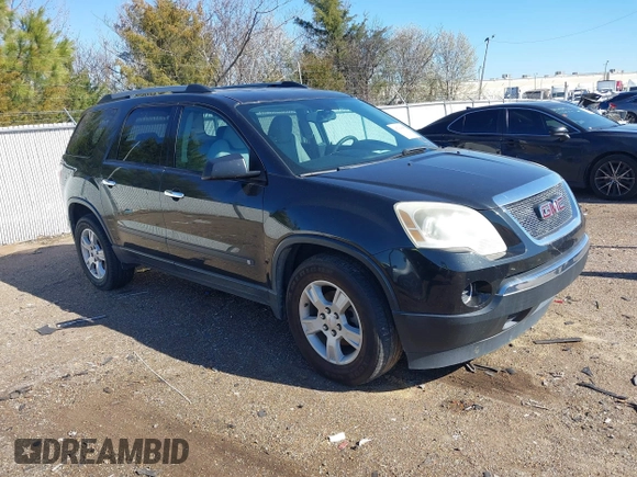 2010 GMC Acadia SL with VIN 1GKLRKED1AJ174184, listed as a IAAI auction lot 41769685 with 144,486 mi miles. Bid and sale history available at carsss.com. Image 1.