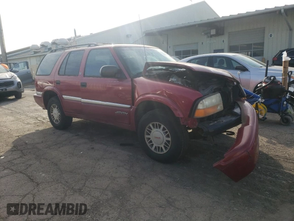 2001 GMC Jimmy SLE with VIN 1GKDT13W912185013, listed as a Copart auction lot 83922514 with 0 mi miles and Salvage Title. Bid and sale history available at carsss.com. Image 4.