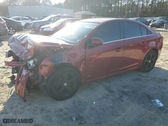 2014 Chevrolet Cruze 2LT with VIN 1G1PE5SB1E7180219, listed as a Copart auction lot 83098704 with 106,511 mi miles and Salvage Title. Bid and sale history available at carsss.com. Image 1.