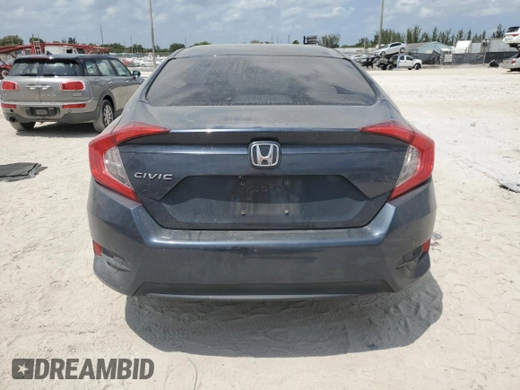 2018 Honda Civic Sedan LX with VIN 19XFC2F57JE024756, listed as a Copart auction lot 54358645 with 67,062 mi miles and Salvage Title. Bid and sale history available at carsss.com. Image 6.