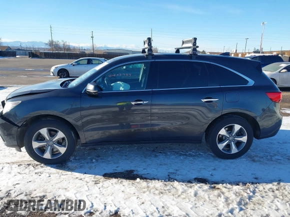 2016 Acura MDX with VIN 5FRYD4H27GB043605, listed as a IAAI auction lot 41402737 with 129,259 mi miles. Bid and sale history available at carsss.com. Image 14.