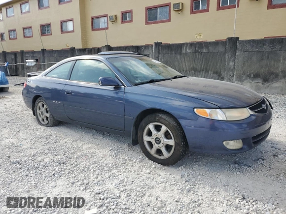 2000 Toyota Solara SE with VIN 2T1CF22P8YC357140, listed as a Copart auction lot 54100775 with 186,137 mi miles and Salvage Title. Bid and sale history available at DreamBid. Image 4.