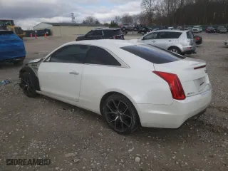 2015 Cadillac ATS Coupe Luxury AWD with VIN 1G6AH1RXXF0120497, listed as a Copart auction lot 43802605 with 91,173 mi miles and Salvage Title. Bid and sale history available at carsss.com. Image 2.