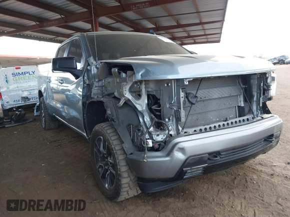 2024 Chevrolet Silverado 1500 RST with VIN 2GCUDEED3R1209071, listed as a IAAI auction lot 41736999 with 27,472 mi miles. Bid and sale history available at carsss.com. Image 1.