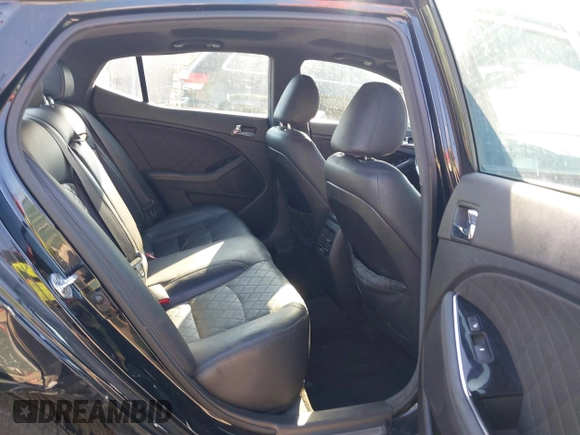 2015 Kia Optima SXL Turbo with VIN 5XXGR4A66FG359715, listed as a IAAI auction lot 41787210 with 203,761 mi miles and . Bid and sale history available at DreamBid. Image 8.
