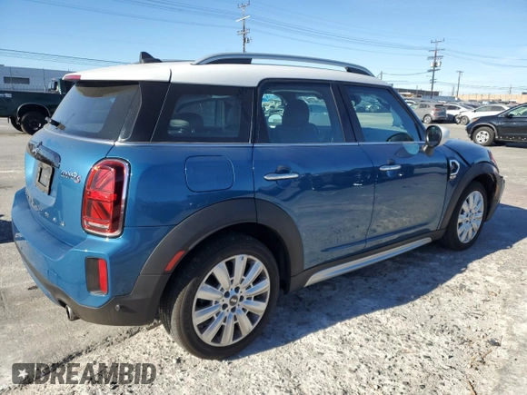 2022 MINI Countryman Cooper S with VIN WMZ53BR05N3N69329, listed as a Copart auction lot 41713105 with 44,764 mi miles and Salvage title. Bid and sale history available at DreamBid. Image 3.