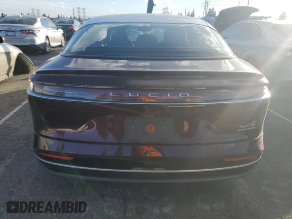 2023 Lucid Air Grand Touring z VIN 50EA1GBA1PA001190, wystawiony jako Copart lot #86923954 z przebiegiem 9658 mil mil oraz Szkody całkowita. Historia ofert i sprzedaży dostępna na DreamBid. Obrazek 6.
