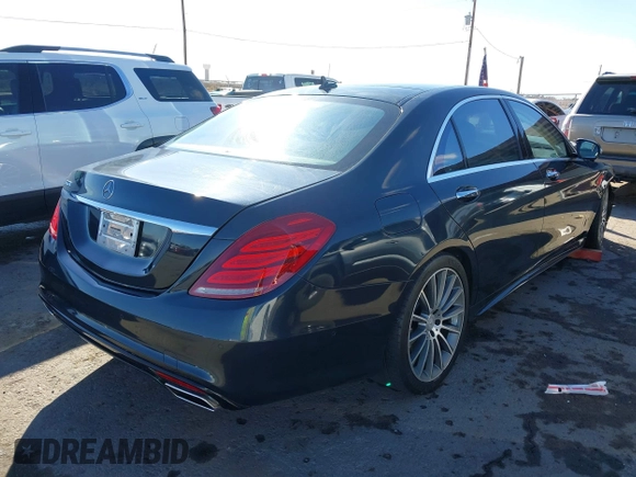 2014 Mercedes-Benz S-Class S 550 with VIN WDDUG8CB0EA040062, listed as a IAAI auction lot 41284147 with 141,060 mi miles. Bid and sale history available at carsss.com. Image 4.