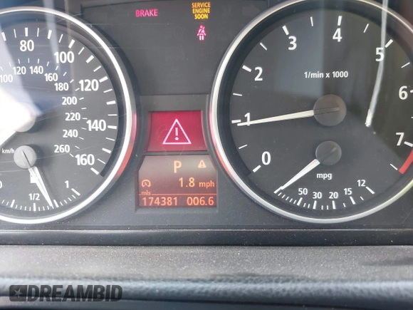 2007 BMW 3 Series 328i with VIN WBAVC53567FZ73468, listed as a IAAI auction lot 42750425 with 174,381 mi miles and . Bid and sale history available at DreamBid. Image 7.