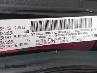 2014 Dodge Durango Citadel with VIN 1C4SDJET5EC314304, listed as a IAAI auction lot 42682540 with 213,651 mi miles and . Bid and sale history available at DreamBid. Image 9.