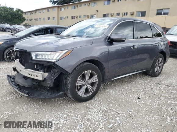 2020 Acura MDX with VIN 5J8YD4H35LL043413, listed as a Copart auction lot 47863255 with 67,935 mi miles and Salvage Title. Bid and sale history available at carsss.com. Image 1.