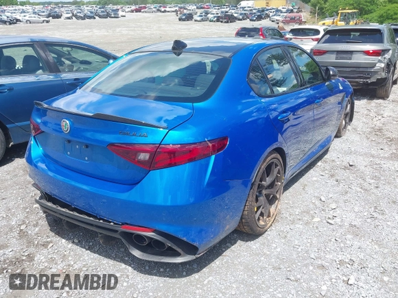 2021 Alfa Romeo Giulia Quadrifoglio with VIN ZARFAMEV1M7648209, listed as a IAAI auction lot 42241740 with 48,850 mi miles and . Bid and sale history available at DreamBid. Image 4.