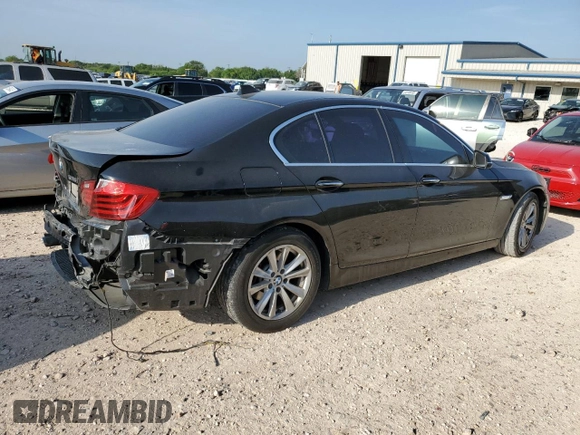 2015 BMW 5 Series 528i with VIN WBA5A5C58FD520212, listed as a Copart auction lot 55643525 with 156,948 mi miles and Salvage title. Bid and sale history available at DreamBid. Image 3.