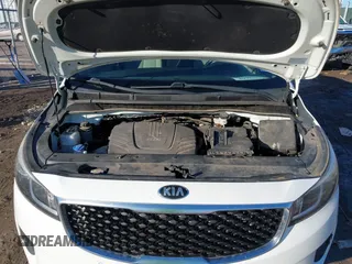 2017 Kia Sedona LX with VIN KNDMB5C15H6315754, listed as a IAAI auction lot 41428668 with 46,023 mi miles. Bid and sale history available at carsss.com. Image 10.