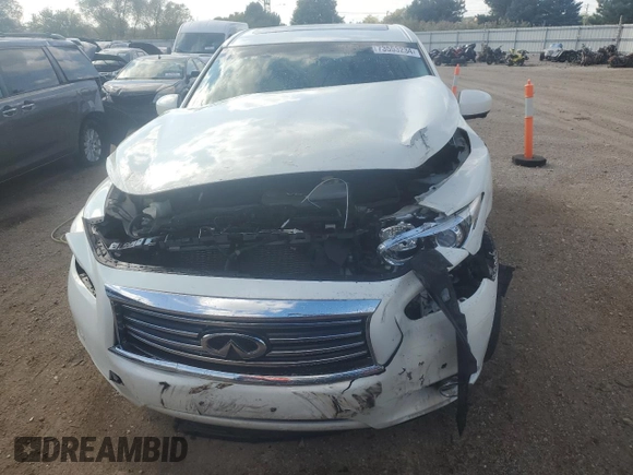 2013 Infiniti JX35 with VIN 5N1AL0MM1DC309792, listed as a Copart auction lot 73553234 with 110,637 mi miles and Salvage Title. Bid and sale history available at carsss.com. Image 5.