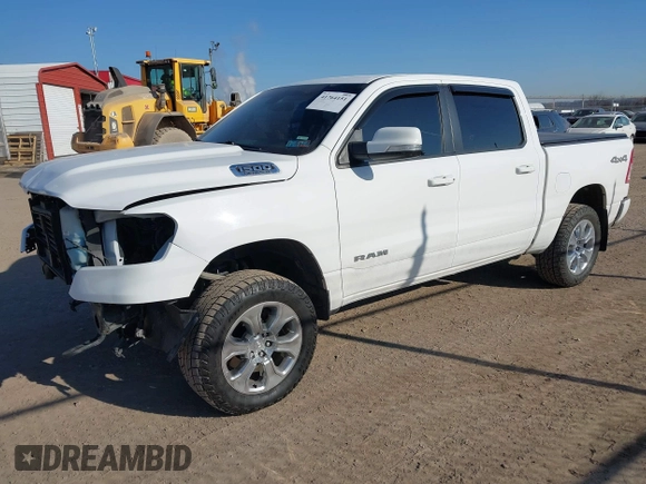 2019 Ram 1500 Big Horn/Lone Star with VIN 1C6SRFFT5KN766371, listed as a IAAI auction lot 41764151 with 93,327 mi miles. Bid and sale history available at carsss.com. Image 18.