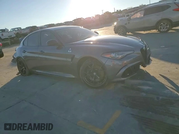 2021 Alfa Romeo Giulia Quadrifoglio with VIN ZARFAMEV2M7646078, listed as a Copart auction lot 82237543 with Not provided miles and . Bid and sale history available at DreamBid. Image 11.