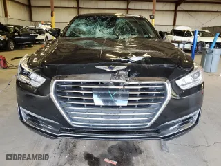 2017 Genesis G90 3.3T Premium with VIN KMHG34JA6HU030897, listed as a Copart auction lot 68075084 with 103,351 mi miles and Salvage Title. Bid and sale history available at carsss.com. Image 5.