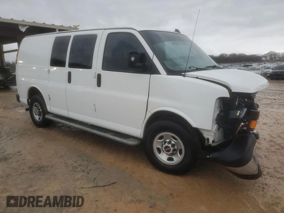 2019 GMC Savana Cargo z VIN 1GTW7AFG2K1293185, wystawiony jako Copart lot #85685444 z przebiegiem 166 770 mil mil oraz Szkody całkowita. Historia ofert i sprzedaży dostępna na DreamBid. Obrazek 4.