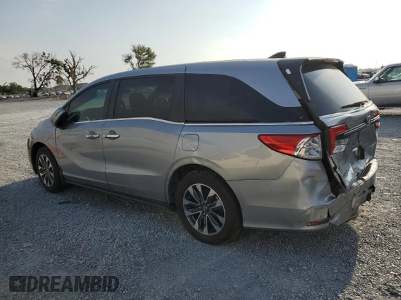 2022 Honda Odyssey EX-L z VIN 5FNRL6H73NB067462, wystawiony jako Copart lot #56568545 z przebiegiem 44 182 mil mil oraz Szkoda całkowita • Salvage title. Historia ofert i sprzedaży dostępna na DreamBid. Obrazek 2.