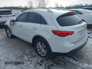 2015 Infiniti QX70 with VIN JN8CS1MW4FM481257, listed as a IAAI auction lot 41390187 with 127,892 mi miles and . Bid and sale history available at DreamBid. Image 3.