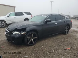 2013 Infiniti M37 with VIN JN1BY1AR5DM601359, listed as a Copart auction lot 42970455 with 147,685 mi miles and Salvage Title. Bid and sale history available at carsss.com. Image 1.
