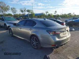 2016 Lexus GS 350 with VIN JTHBZ1BL7GA006019, listed as a IAAI auction lot 41754858 with 108,285 mi miles. Bid and sale history available at carsss.com. Image 3.