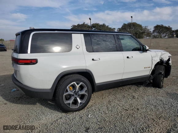 2024 Rivian R1S Adventure with VIN 7PDSGABA4RN043975, listed as a Copart auction lot 41524615 with 6,807 mi miles and Salvage Title. Bid and sale history available at carsss.com. Image 3.