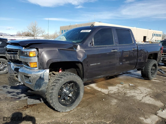 2015 Chevrolet Silverado 2500HD LT with VIN 1GC1KVEGXFF160071, listed as a Copart auction lot 46056335 with 120,327 mi miles and Salvage Title. Bid and sale history available at carsss.com. Image 1.