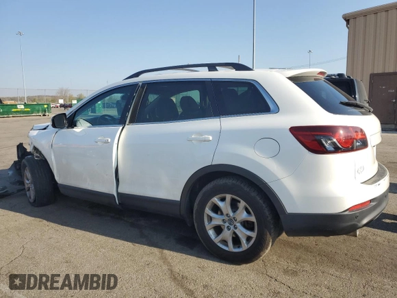 2015 Mazda CX-9 Touring with VIN JM3TB3CV3F0450497, listed as a Copart auction lot 53841845 with 124,550 mi miles and Salvage Title. Bid and sale history available at carsss.com. Image 2.