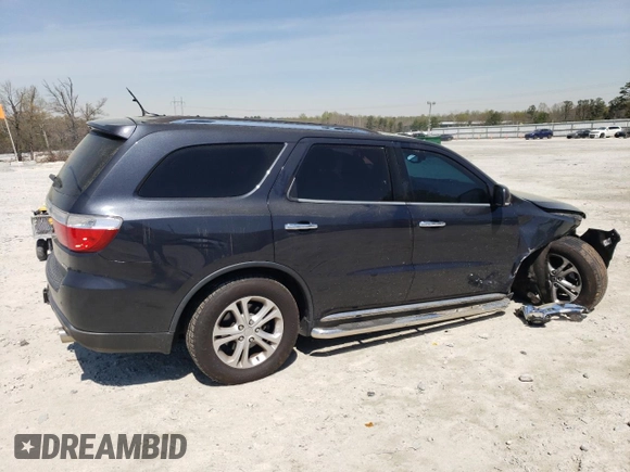 2013 Dodge Durango Crew with VIN 1C4RDHDG4DC698800, listed as a Copart auction lot 51002525 with 156,774 mi miles and Salvage Title. Bid and sale history available at carsss.com. Image 3.