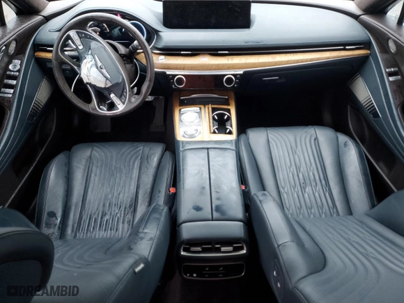 2021 Genesis G80 3.5T Prestige with VIN KMTGC4SD1MU071303, listed as a Copart auction lot 42551985 with 18,602 mi miles and Salvage Title. Bid and sale history available at carsss.com. Image 8.